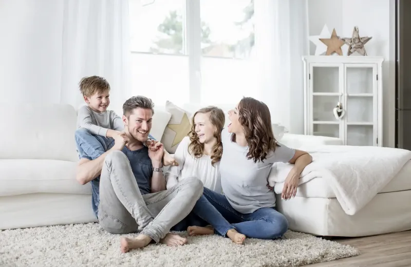 family indoors